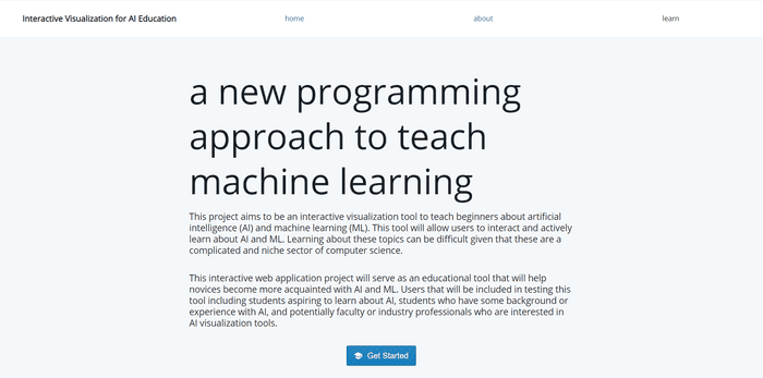 Interactive Visualization for AI Education
