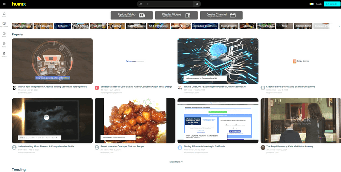 Humix - A Video Platform For Creators And Digital Publishers
